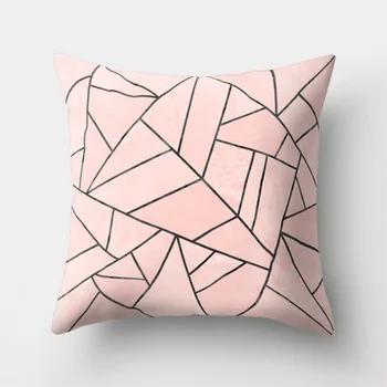 

Plush Decorative Cushion Cover 45X45cm Home Decor Sofa Seat Bedroom Square Pillow Covers Geometric Pillowcase Car