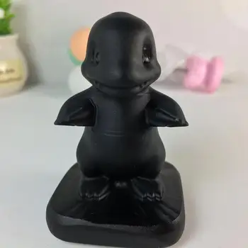 

1pc Natural Obsidian Charmander Hand Carved Crystal Polished Quartz Healing Stones Gemstones For Home DIY Decorations