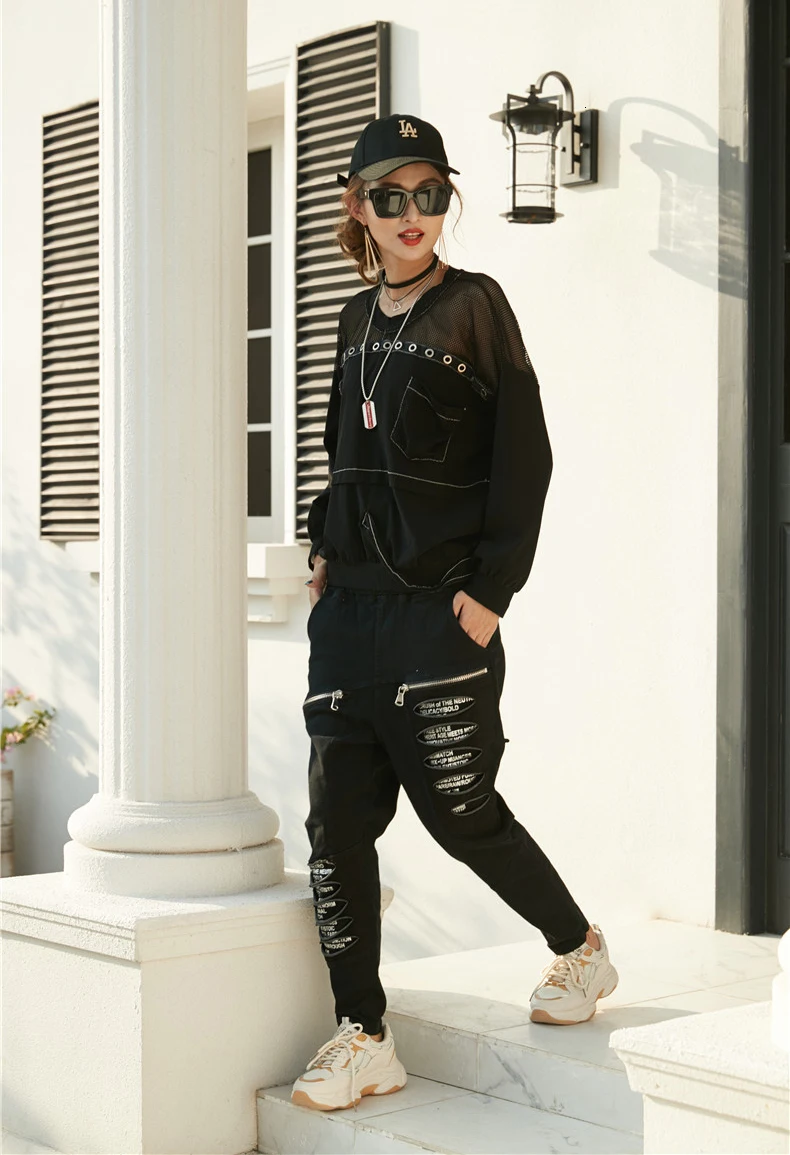 Max LuLu модные корейские женские панк блузки женские сексуальные кружевные весенние сетчатые Рубашки Лоскутная уличная одежда с карманом винтажная свободная одежда