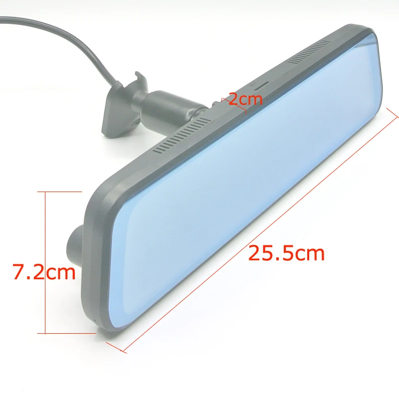 안시롱 9.66인치 풀 터치 스크린 디스플레이 차량용 스트리밍 미디어 후방 카메라 DVR 모니터 FHD 4K + 1080P 특수 브래킷 포함 Wifi 지원