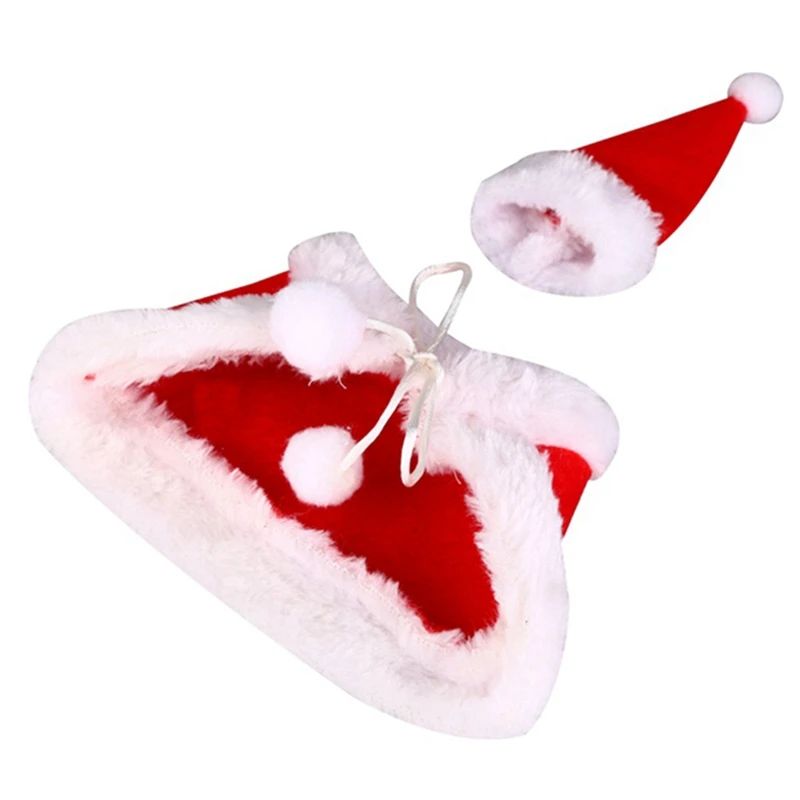 2pcs/Set Christmas Decoration Red Wine Bottle Covers Clothes With Hats For Home Christmas Dinner Party Or Gift