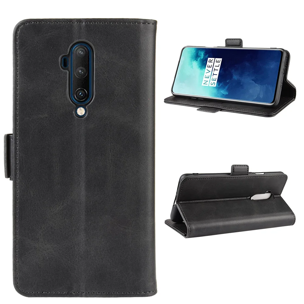 Кожаный чехол-кошелек для Oneplus One Plus 7T Pro чехол Роскошный флип с двойной пряжкой чехол для телефона для Oneplus7T Pro mlaren Edition чехол
