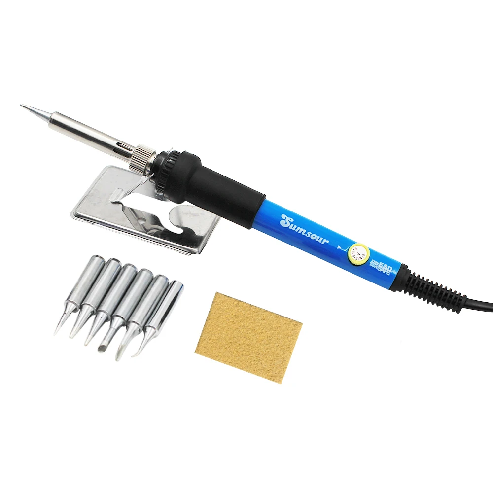220V 110V 60W Adjustable Temperature Soldering Iron Soldering Station Rework Station Repair Tool Electric Iron Kit
