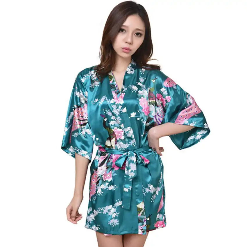 kimono dress green