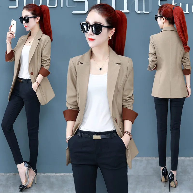 

New Style Women's Fashion Suit 2019 Autumn Korean-style Slim Fit Slimming Elegant Trend Ol Wear Suit Jacket