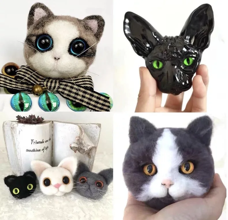 50 Pcs Glass Eyes for DIY Sewing Dolls Crafts doll handmade accessories googly doll eyes plastic toy eyes doll eyes craft supplies