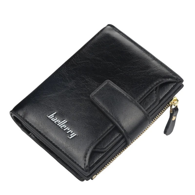 Small Wallet Women Short Leather Women Wallets Zipper Purses Portefeuille Female Purse Clutch Multi-card position Women Wallet - Цвет: BLACK