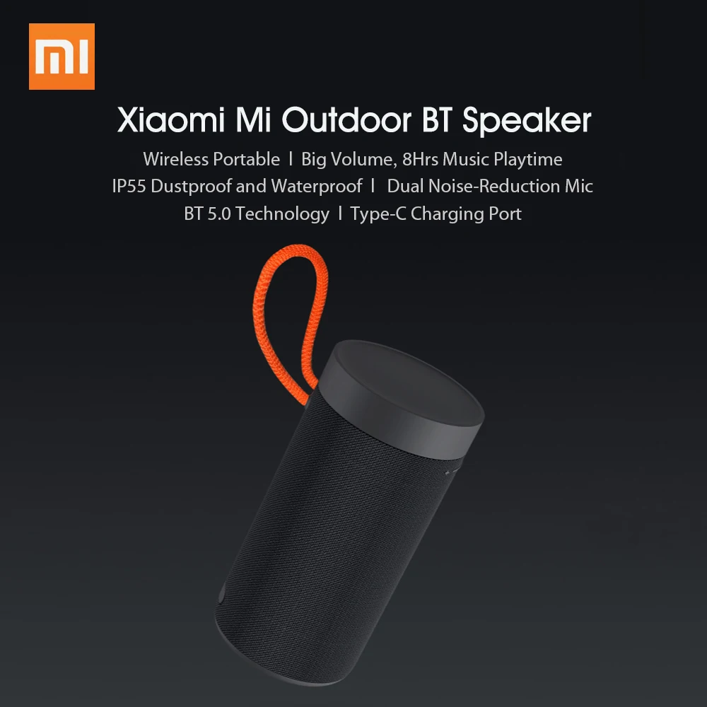 Xiaomi портативный динамик Bluetooth Колонка Беспроводная коробка открытый бас Bluetooth 5,0 водонепроницаемый радио динамик для Xiaomi