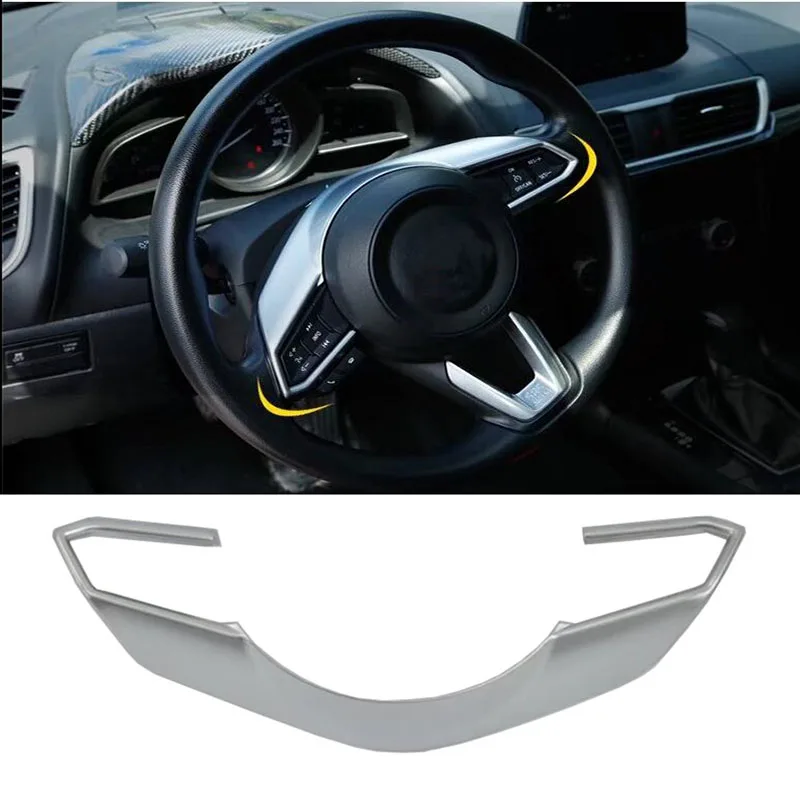Для Mazda CX-5 CX5 2017 2018 ABS хромированная отделка рулевого колеса рамная панель