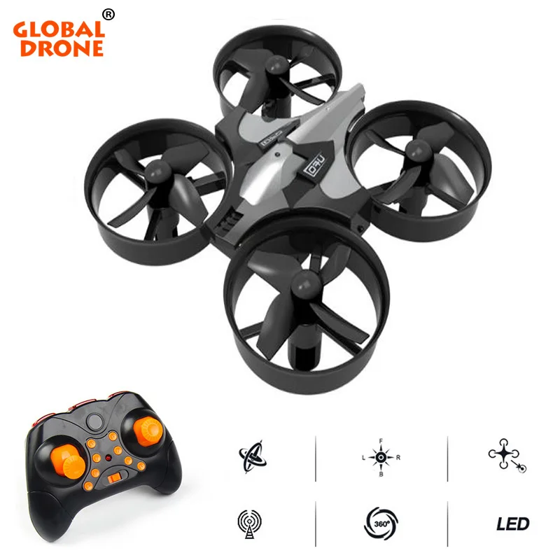 Online Global Drone Mini Drone 6 Axis Gyro 2,4G 4CH Drones RC helicóptero sin cabeza modo bolsillo Quadcopter Micro Dron del H36