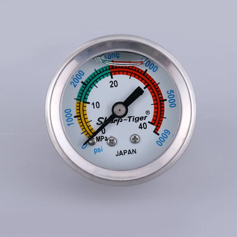 

40mpa Pressure Gage Japan Watch Core Night Light Display Oil-Filled High Pressure Air Pump Tire Pump 30mpa Only