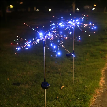

Solar Stair Light Fireworks Light 90/150 LED Backyard Lawn Light Outdoor Waterproof Garden Decoration Landscape