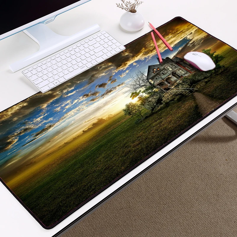 400x900x3mm Congsipad Маяк ночной вид и город ночная сцена коврик для мыши игровой коврик для мыши ПК Компьютерная клавиатура, мышка для ноутбука Размер XL - Цвет: 400x900x3mm