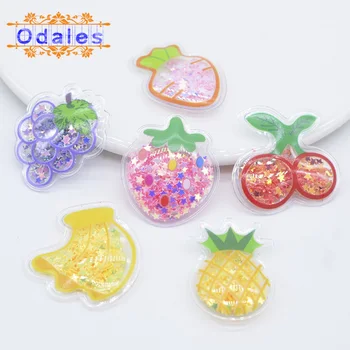

24Pcs/lot Cute Shake Star Fruit Appliques Children Sweet Patches Baby Girl Accessory Stick-On Baby Hat Hairpin Hairband Supply
