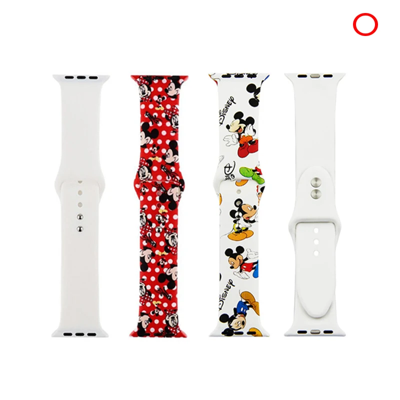 

Strap for Apple watch band 42mm 38mm iwatch correa 44mm 40mm 5 4 3 2 pattern sport silicone bracelet Apple watch 5 accessories