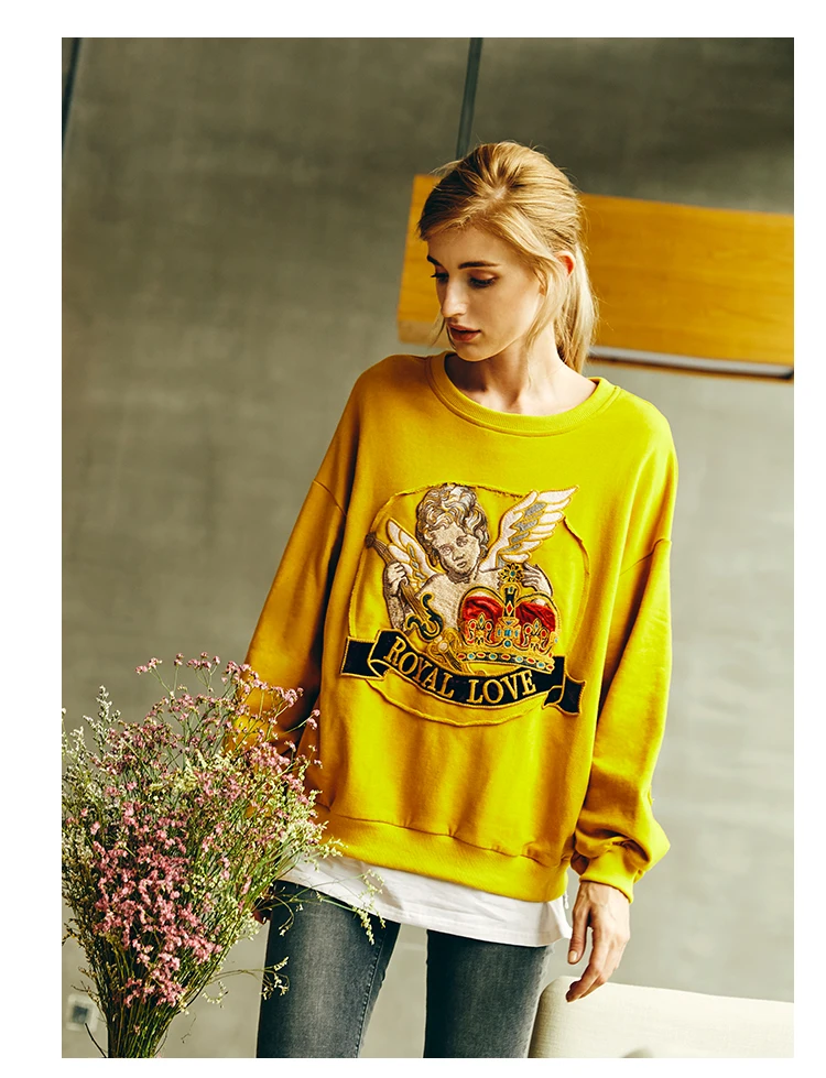 AOFULI L~ 4XL 5XL рисунок гнева нашивки длинный рукав летучая мышь толстовка плюс размер женские осенние футболки рубашка повседневные топы A4068