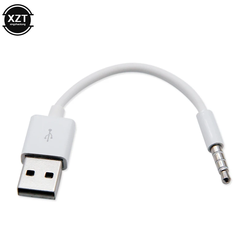 3,5 мм разъем для USB 2,0 Синхронизация данных зарядное устройство Передача аудио адаптер зарядный кабель для Apple iPod Shuffle 3rd 4th 5th 6th 7th MP3