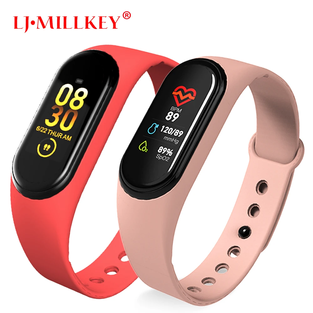 

3Pcs/lot Smart Watch Men Women Heart Rate Monitor Blood Pressure Fitness Tracker Smartwatch Sport Smart Clock For IOS Android