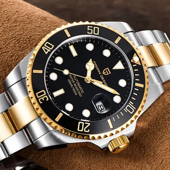 

43mm Pagani design black dial sapphire glass automatic men's watch Stainless steel mechanical watch