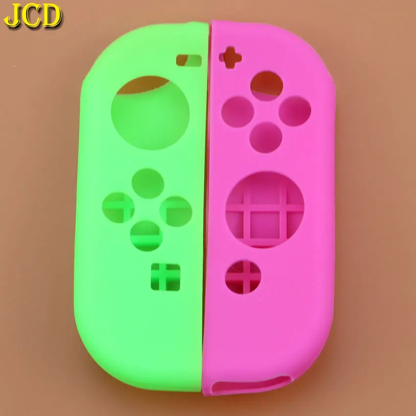 JCD силиконовой резины отделением для кредитных карт чехол для Nintendo Switch контроллер Joy-Con Nintendo Switch NX NS JoyCon Grip - Цвет: GL