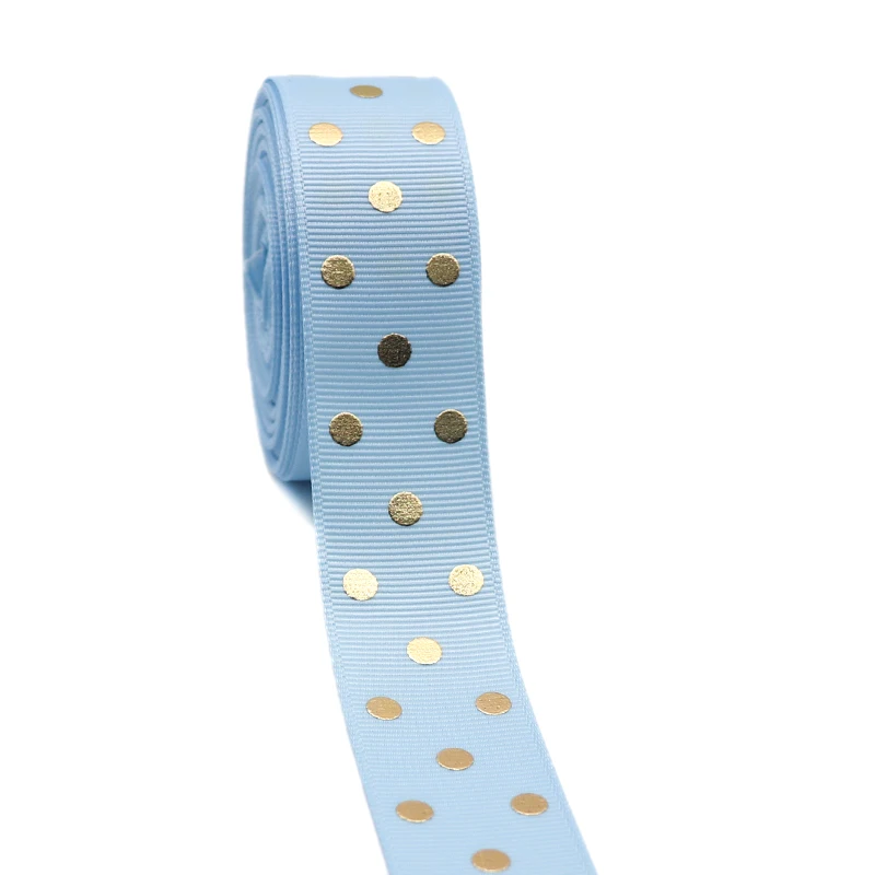 Polka Dot GROSGRAIN Ribbon 1/4 Inch by the Yard 5 10 20 Yard White Black  Rainbow of Colors 