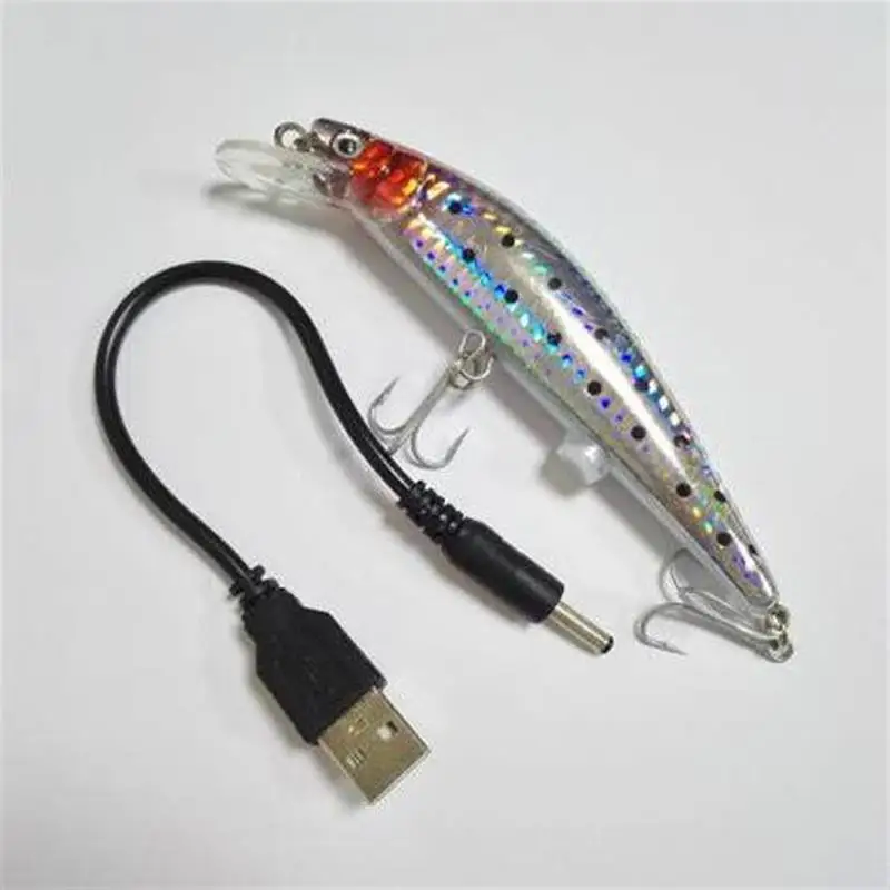 USB Перезаряжаемый светодиодный T-образная приманка для рыбы ...