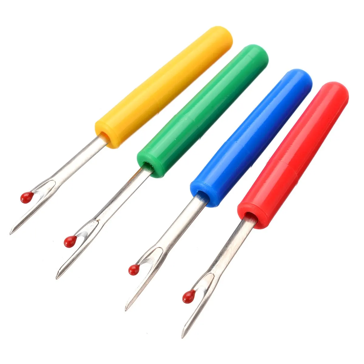 Mayitr 4pcs Small Plastic Handle Thread Cutter Seam Ripper Stitch Unpicker Sewing Tool Sewing Accessories Thread Picker Tool
