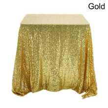 Rectangular Table Cover Glitter Sequin Table Cloth Rose Gold / Silver Tablecloth for Wedding Party Home Decor Multi-Color/Sizes 