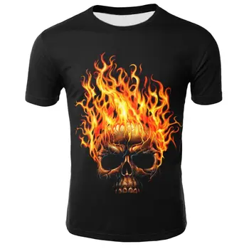 

2020 new design T-shirt men and women heavy metal death skull 3D printed T-shirt casual Harajuku style T-shirt street clothing t