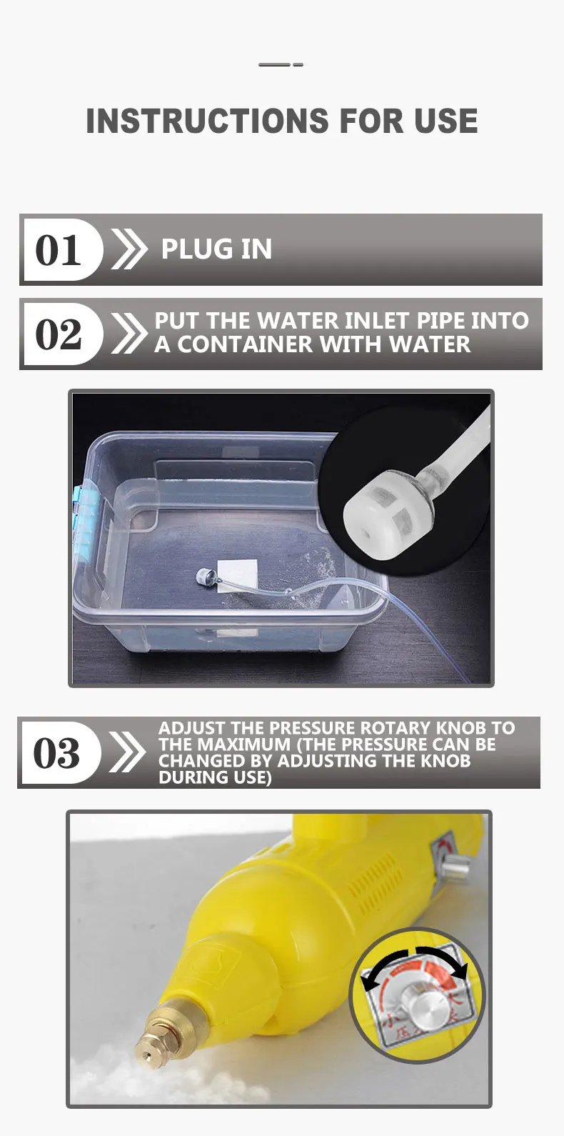 Description Picture 6 of item220V Electric Steaming Cleaner High Temperature And Pressure Steam Cleaner For Hood Air Conditioner Kitchen Tool Steaming Clean