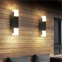 Уличный датчик движения светодиодный настенный светильник водонепроницаемый сад вилла крыльцо свет двора коридорный гостиничный коридор настенный светильник