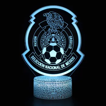 

3d illusion lamp Smart 7 Colors changing Night Light Table Lamp (Football) christmas light led children lighting (READY STOCK)