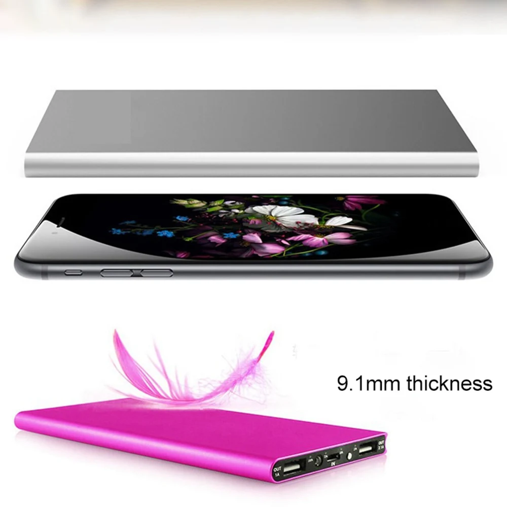 FLOVEME Ultrathin Power Bank 10000mAh Portable Charger For iPhone MI Mobile Aluminum Alloy External Battery Dual USB Powerbank FLOVEME Ultrathin Power Bank 10000mAh Portable Charger For iPhone MI Mobile Aluminum Alloy External Battery Dual USB Powerbank