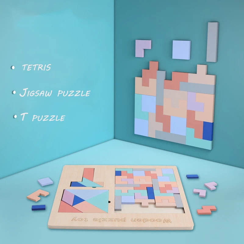 Игрушки-головоломки brinquedos, деревянные игрушки, игрушки для детей, jouet spielzeug jugetes, бусины, jeux educati - Цвет: Синий