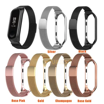 

30pcs Milanese Loop Band Stainless Steel For MiBand 3/4 Xiaomi Wristband Strap Meatal Bracelet Replace Wristbands For Mi Band 4