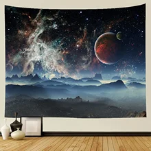 

Yeacun Colorful and Cool Spaceman Tapestry Psychedelic Tie Dye Tapestry Wall Hanging Hippie Fantastic Outer Space Astronaut Wall