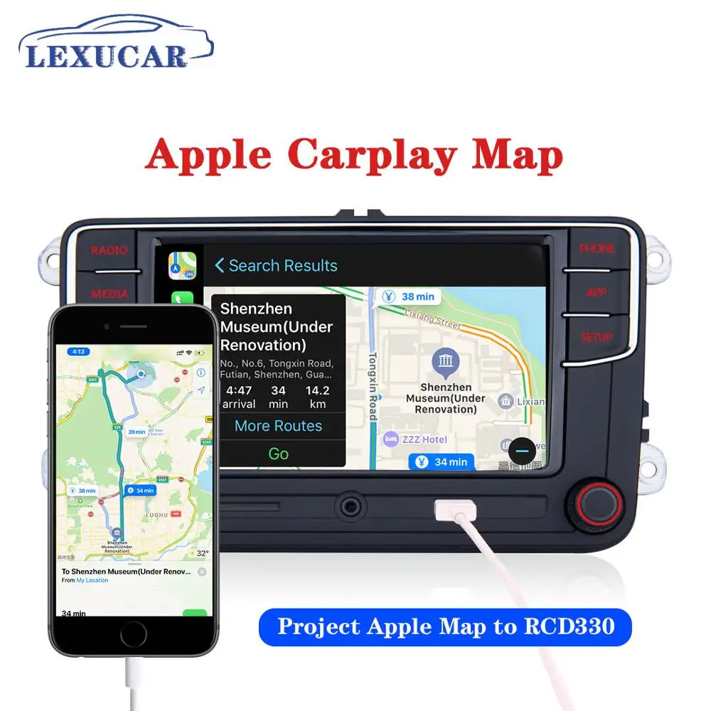 LEXUCAR RCD330 Plus Desay Car Radio Carplay 1GB RAM RCD330G 6RD035187B For VW Golf 5 6 Jetta CC MK6 MK5 Passat B6 B7 Tiguan 187B