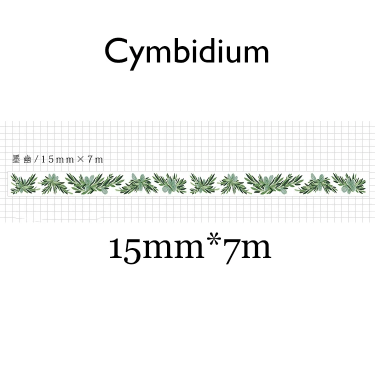 Лента для маскировки растений цветов 15 мм* 7 м милая лента васи Скрапбукинг японская бумага для скрапбукинга дорожная упаковочная лента декоративная канцелярская - Цвет: 01
