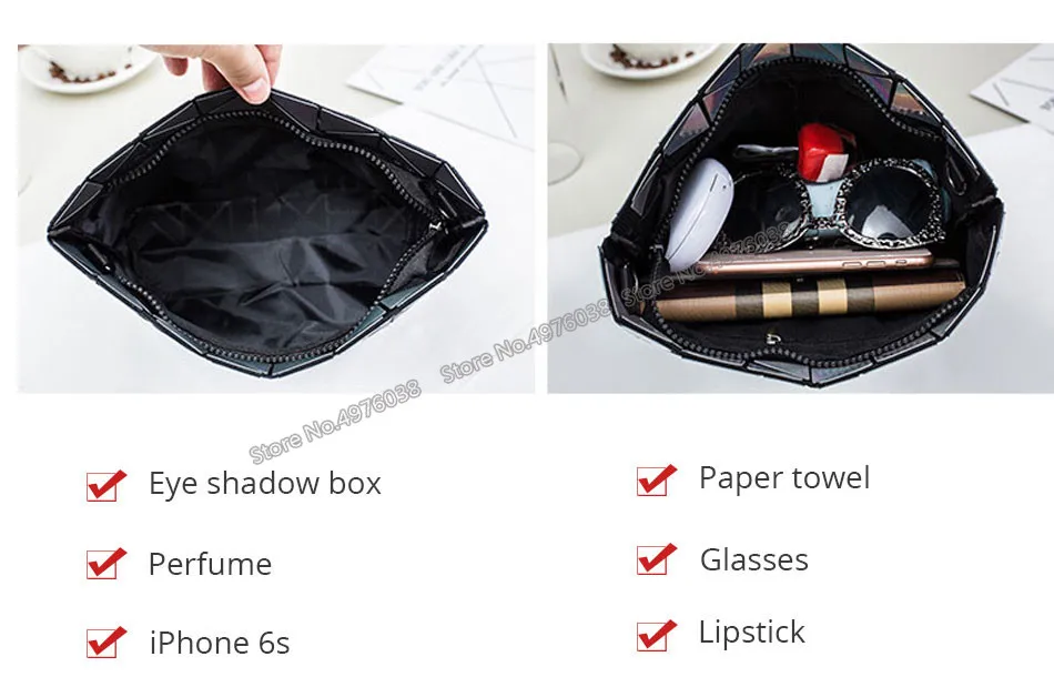 Frauen Diamant Tasche - Geometrische Schulter Tasche