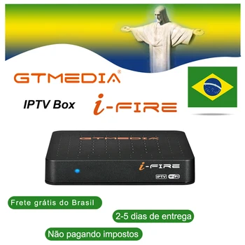 

GTMEDIA iFire IPTV Box built in WIFI Full HD 1080P IPTV subscription Support M3U Smart tv 6000+Live from Brazil Spain Receptor