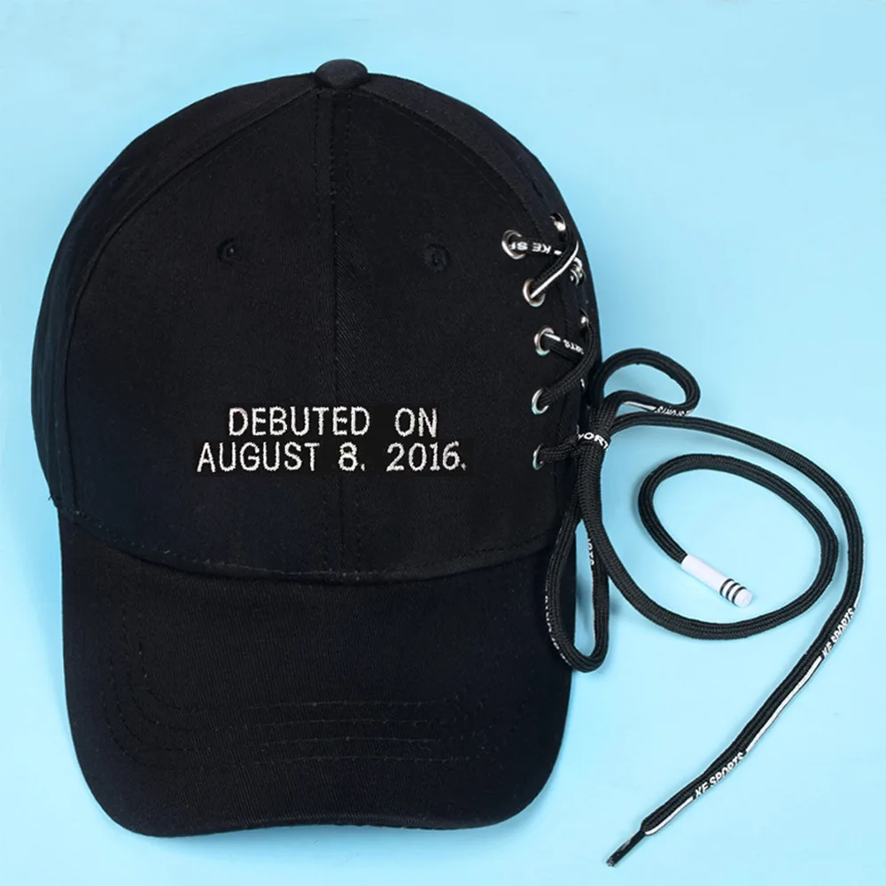 4 Черно-розовая бейсболка Kpop Fresh Lace cap для мужчин и женщин зимние шапки для мужчин хлопок унисекс письмо Повседневная Новинка черный белый - Цвет: 4
