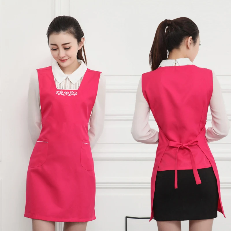 

Beauty salon work dress apron