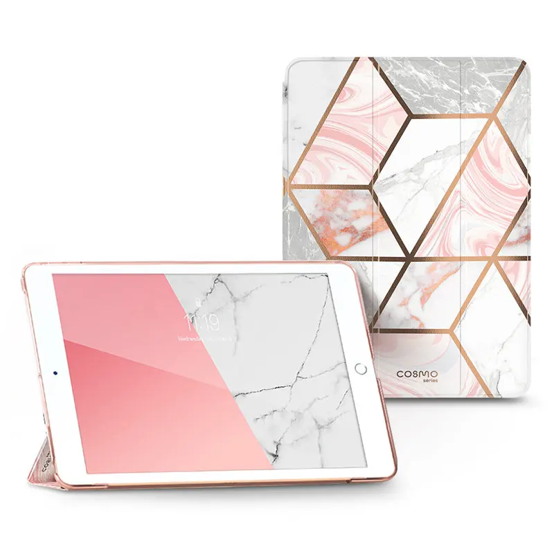 Чехол Cosmo Lite для iPad 10 2 тонкий чехол с подставкой в три сложения прозрачный жесткий