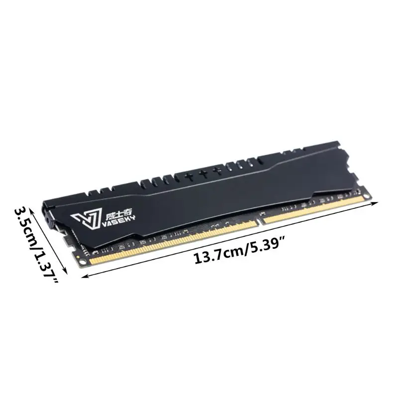 Black Durable 8G PC Memory RAM Module Computer Desktop Memory PC3 DDR3 1600MHz