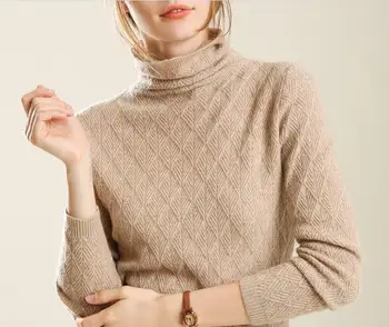 

2020 Autumn winter thick Sweater Pullovers Women Long Sleeve casual warm basic turtleneck Sweater female knit Jumpers top women