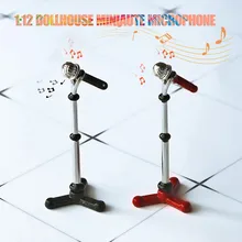 Моделирование детских игрушек кукольный домик миниатюрная сцена микрофон ролевые игры игрушка калькулятор микрофон#3s