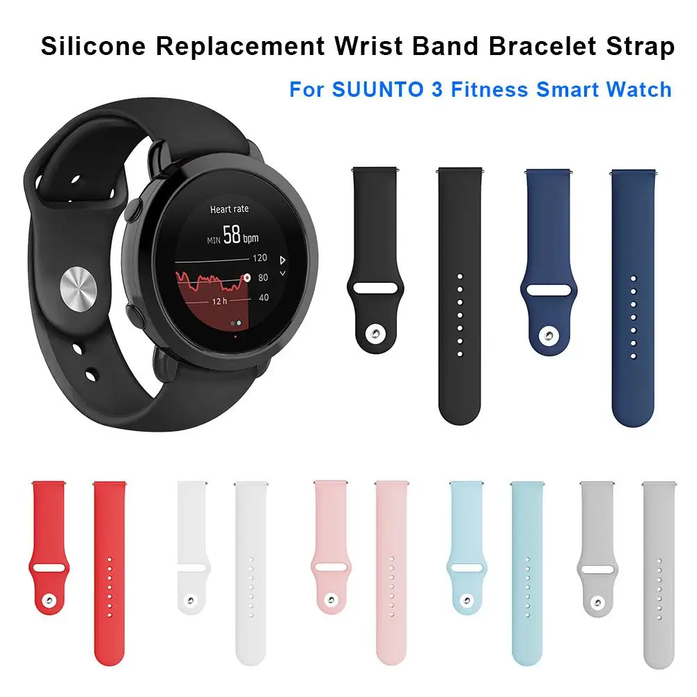 

Smart Watch Strap For SUUNTO 3 Fitness Silicone Replacement Sports Watch Wristband Soft Band Smartwatch Accessories 20mm