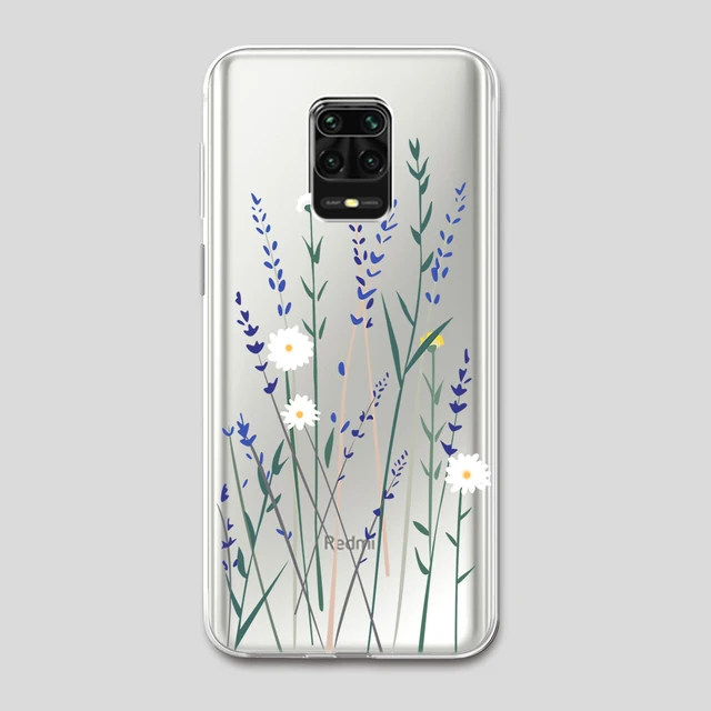 Flower Leaf Funda Case For Xiaomi Redmi Note 10 10S 9 9S 9T 8 8T 9C 7 K40 K30 K30S Poco X3 F3 C3 M3 F2 M2 Pro Max NFC Silicone W3620