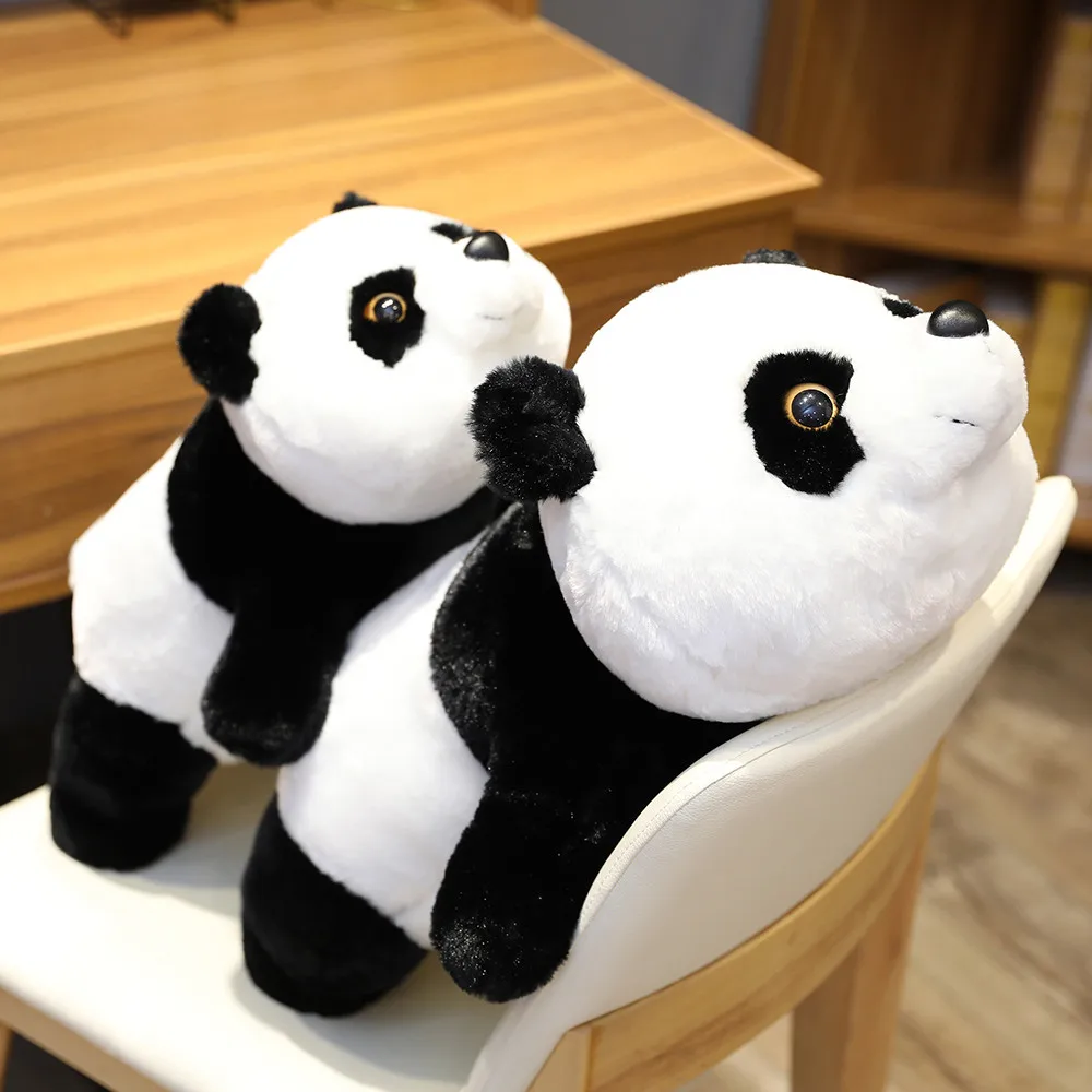 Cute Giant Panda Bear Plush Lie Prone Posture Stuffed Animal Doll Toy Pillow Cartoon Kawaii Dolls Girls Lover Gifts Just6F