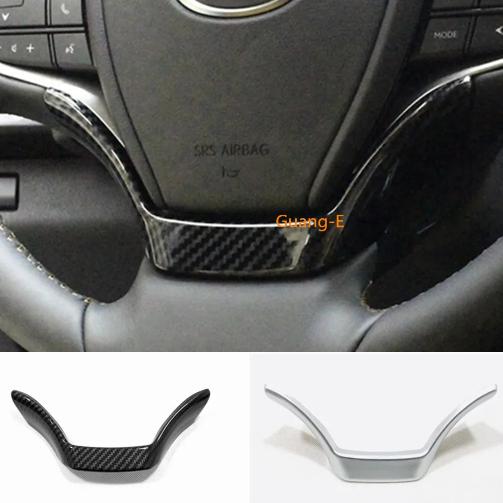 For Lexus UX 200H 250H 260H 2019 2020 2021 Car Decoration ABS Matte/Carbon Fiber Steering Wheel Interior Kit Switch Trim Frame